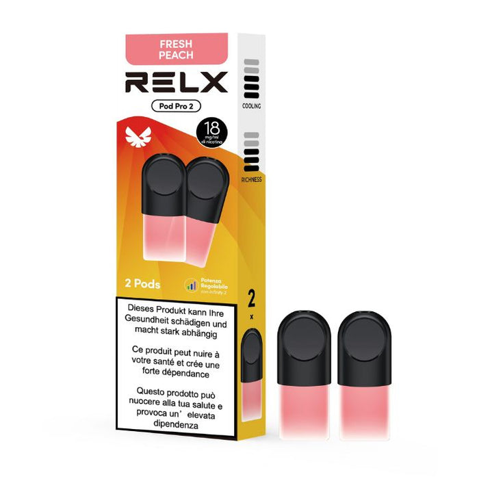RELX Pro Pod 2 - Pêche fraîche - 18 mg/ml