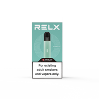 RELX Artisan Robin Blue Device Packaging - the Premium Vaping Experience