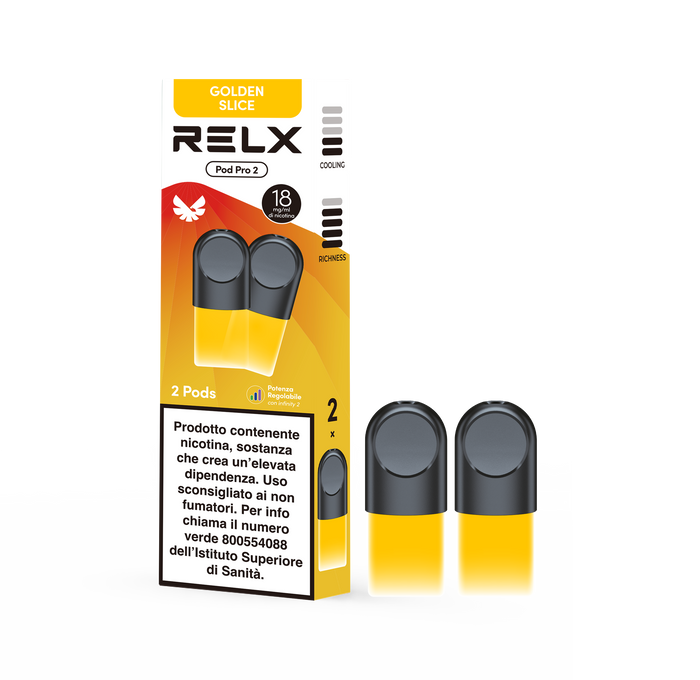 RELX Pro Pod 2 – Golden Slice (Mango) – 18 mg/ml