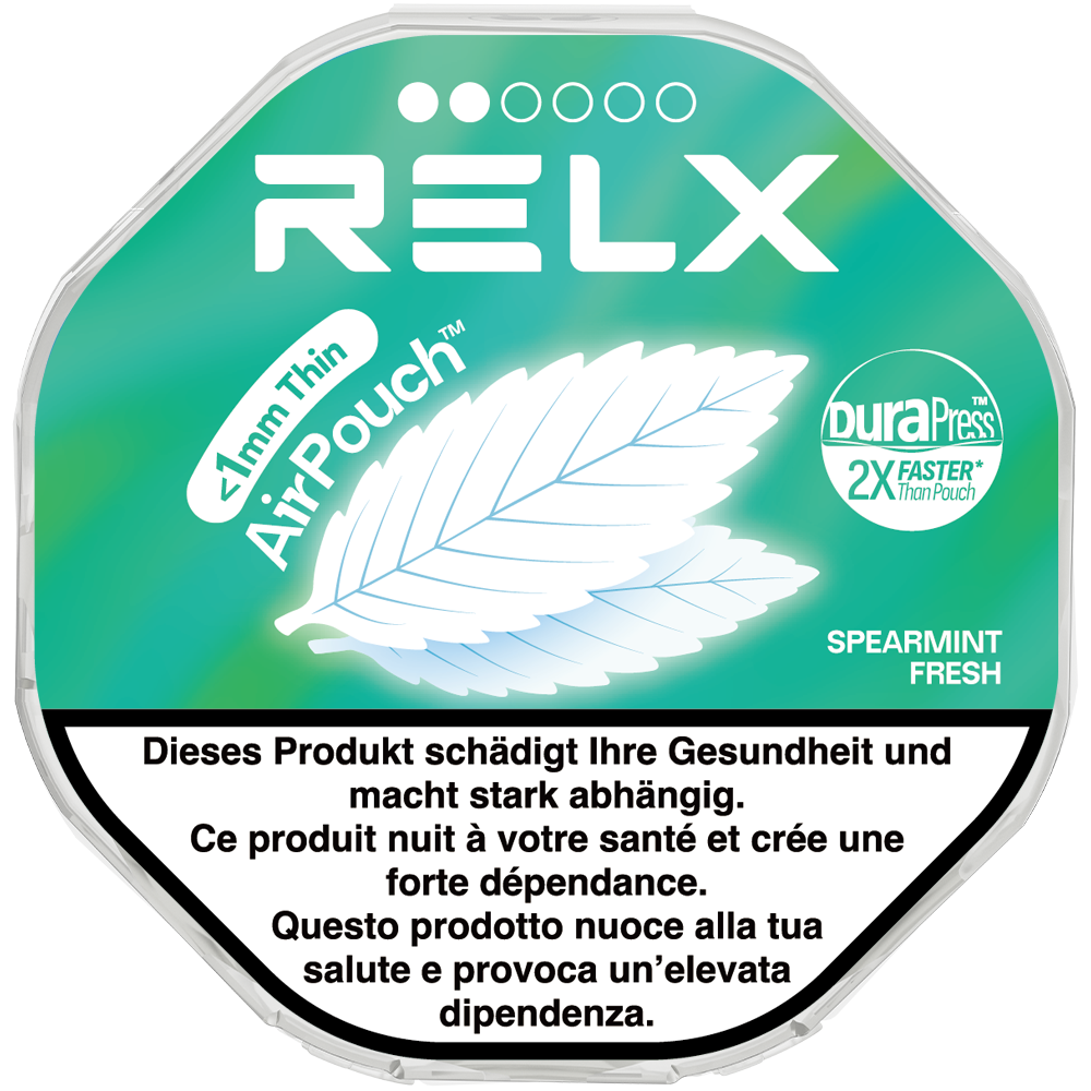 RELX AirPouch - Menthe verte fraîche 6mg