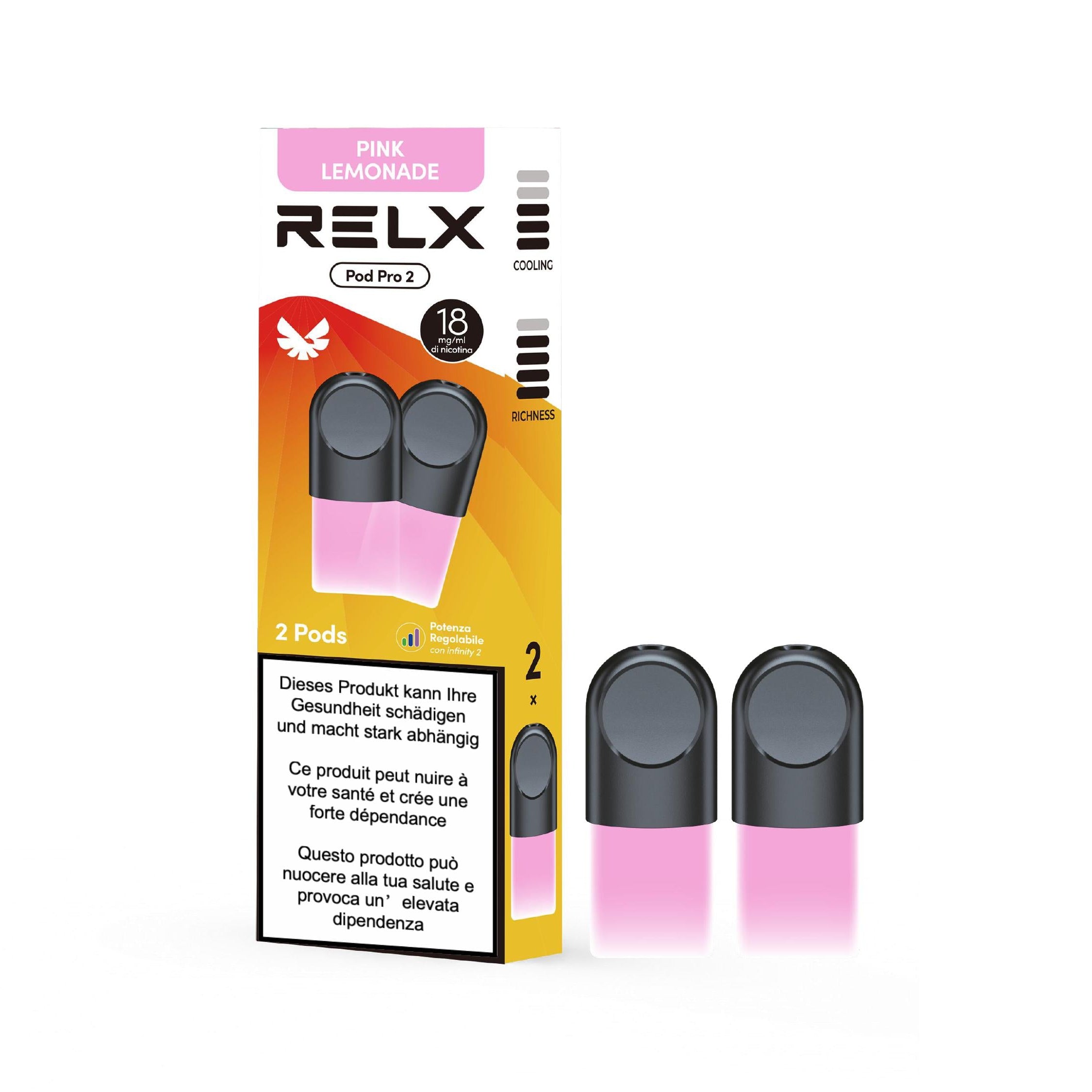 relx sigaretta elettronica prezzo Relx Spin 2in1 Starter Kit con Pod Precaricate